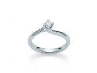 Anello Miluna Donna in Oro bianco Diamante 0.08 Ct LID1987-D8-16 - LID1987-D8-16